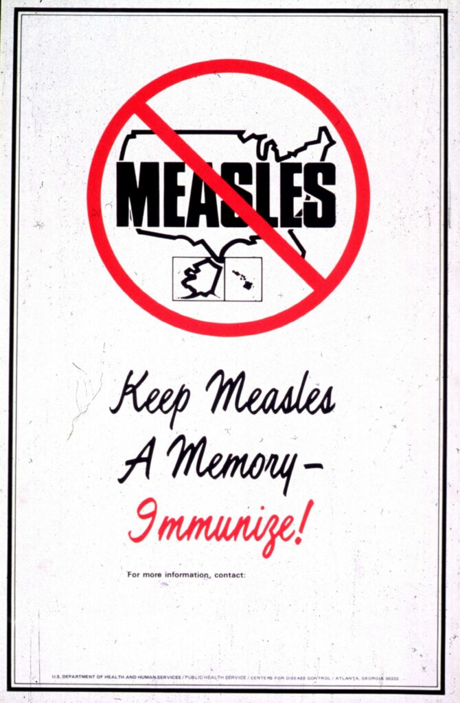 measles immunization poster