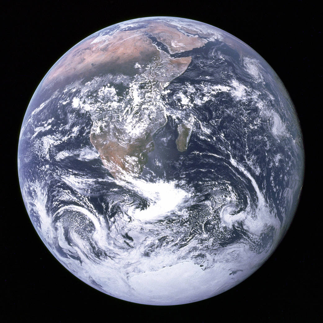Our home planet, as seen by astronauts in the 1970s.