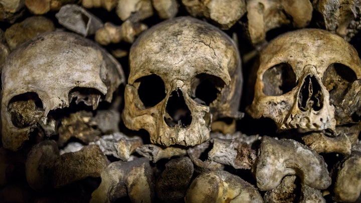Paris catacombs human skulls Skeleton Keys
