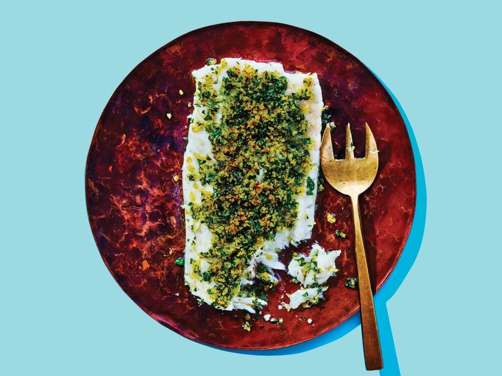 Panko and Herb-Crusted Cod Fillets