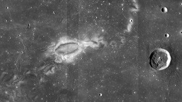 An image of Reiner Gamma on the moon. 