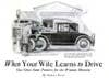Between 1925 and 1970, we ran the Model Garage series, which featured a fictional, advice-dispensing veteran mechanic named Gus. In April 1927, Gus gave some pointers to married couples who were tired of fighting over the wife's supposedly poor driving. "It's always bad dope for a man to try to teach his own wife how to drive," Gus said. "No wife likes to play the dumb-bell before her husband, so she won't admit she doesn't understand everything he tells her the first time." He recommended that husbands find a driving coach for their wives to help her learn more effectively. Plus, women faced a physical disadvantage when learning to drive -- remember, this was before automatic gears came along -- and Gus noted that in the beginning, the physical exertion would stress her nerves. "A woman, being kind of high strung, gets to the point of nervous exhaustion pretty quick," he said. To prevent accidents, women should refrain from driving so much when she first starts out. Read the full story in "When Your Wife Learns to Drive"