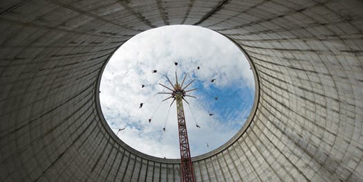 Visitors Enjoy a Nuclear Amusement Park in Germany