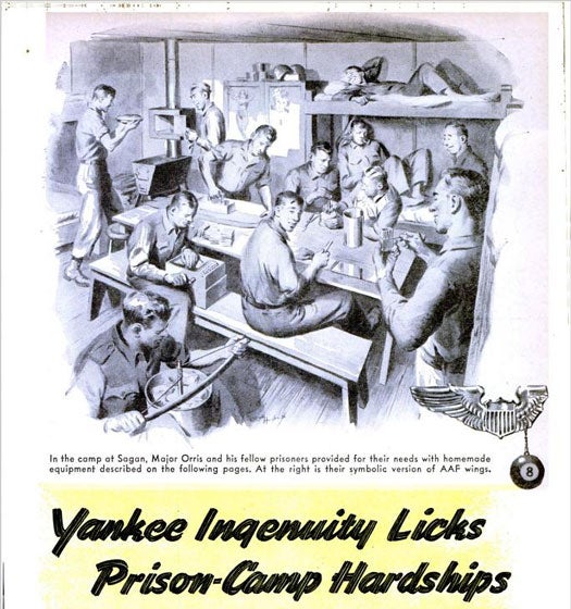 Yankee Ingenuity Licks Prison-Camp Hardships: July 1945