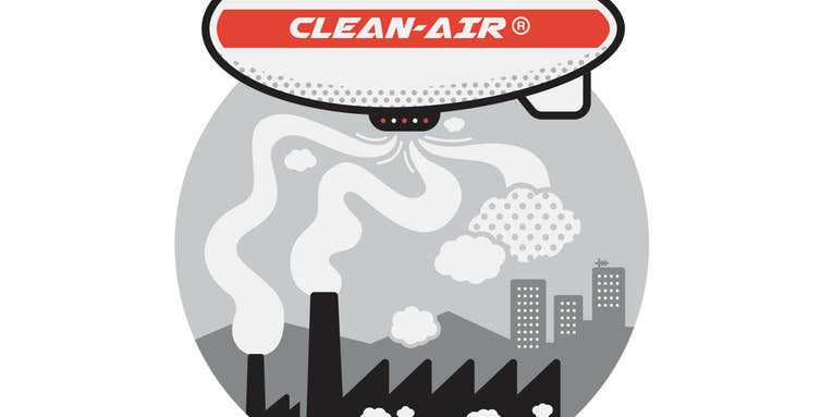 Can we just build a giant blimp to clean polluted air?