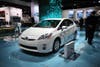 Then there's the Prius plug-in hybrid, which will also roll out early next year. With a full charge of its lithium-ion battery, it can run 12 miles on electricity alone, provided you don't break 60 mph. With the Chevy Volt (which runs 40 miles on electricity alone) and the Nissan Leaf (a purely electric vehicle with a range of up to 120 miles on a charge) already on the market, the plug-in Prius feels to us like too little, too late.