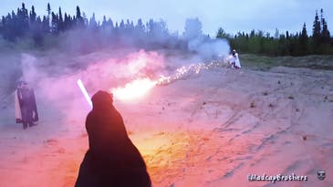 Watch A Lightsaber Deflect A Fireball