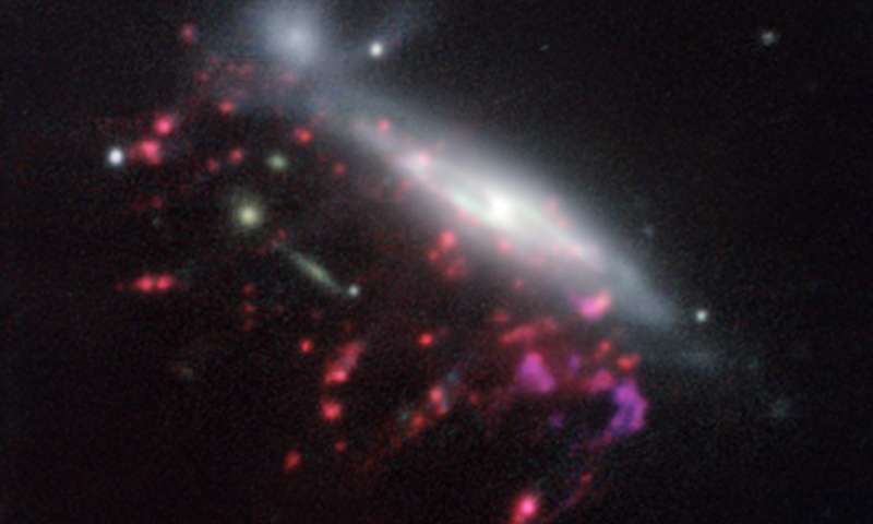 Scientists found something surprising at the heart of these jellyfish galaxies