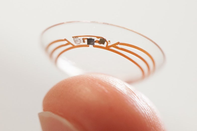 Alphabet's new Life Sciences group, responsible for nanoscale technology that fits onto a contact lens, will be the supercompany's first new standalone venture.