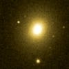 An image from the Palomar Observatory Digital Sky Survey of NGC 4261