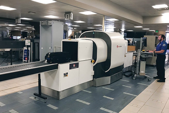 TSA 3D bag scanning
