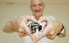James Dyson holding the DDM2 motor