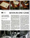 "When television palls, these long winter nights," we poetically told our readers in 1972, "few things are more fun than playing a game or two with your wife or (after the homework) with the kids." But it just takes so long to set up a board game. The solution? Spend several hours away from your wife and kids making a DIY table that fits seven games in one. It does look pretty neat--but are we wrong to assume this might be a way of tacitly condoning gambling with the guys? (Or, after the homework, gambling with the kids.) From the article "Seven-in-One Game Table."