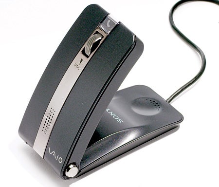 Make Internet phone calls from your laptop while on the road, but ditch the excess gear: Flip open this mouse, and it´s a VoIP handset. <strong>Sony MouseTalk $80;</strong> <a href="http://sonystyle.com">sonystyle.com</a>