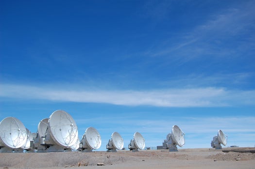 The ALMA telescope can make observations 24 hours a day, as long as there are clear skies in the Atacama. Even thin wispy clouds can block some of the incredibly faint signals ALMA struggles to hear from the distant cosmos.