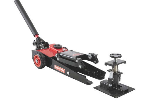 To make working under your car easier and safer, the first combination jack and stand lets you lift the chassis and prop it up securely in one go. Position either of the two stands by pumping up the jack and then pulling it away, leaving the stand in place. ** Craftsman 2 Ton Lift and Secure Jack System $300; <a href="http://craftsman.com">craftsman.com</a>