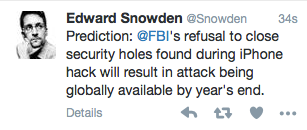 Edward Snowden's prediction