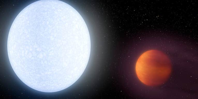 This distant planet is hotter than many stars