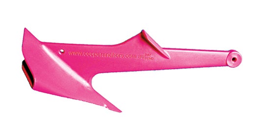 The first plastic boat anchor weighs less than two pounds yet holds small craft better than metal designs do. A small blade on its shank keeps it from resting on its back, so the tip digs deep. <strong>Price not set</strong>; <a href="http://cooperanchors.com">cooperanchors.com</a>