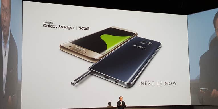 Samsung’s New Note 5 and Galaxy S6+ Edge Are Here And Bigger Than Ever