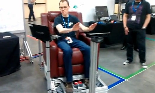 Video: A Fully Kinect-Steered Vehicle Zips Around With A Wave of the Driver’s Hand