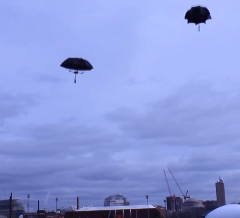 Umbrella Drones Float Through The Air Like Jellyfish