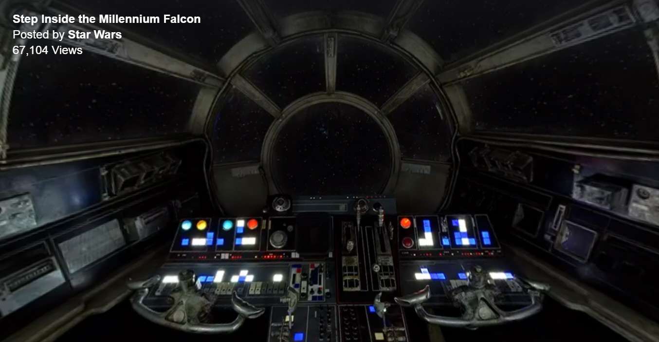 Explore The Millennium Falcon’s Cockpit In 360-Degree Video