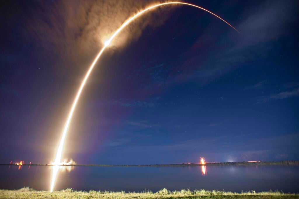 SpaceX, the American private spaceflight company, delivers telecom satellite AsiaSat 6 into orbit from Cape Canaveral, FL.