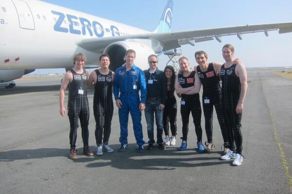 Researchers tested the Gravity Loading Countermeasure Skinsuit during zero-gravity flights.