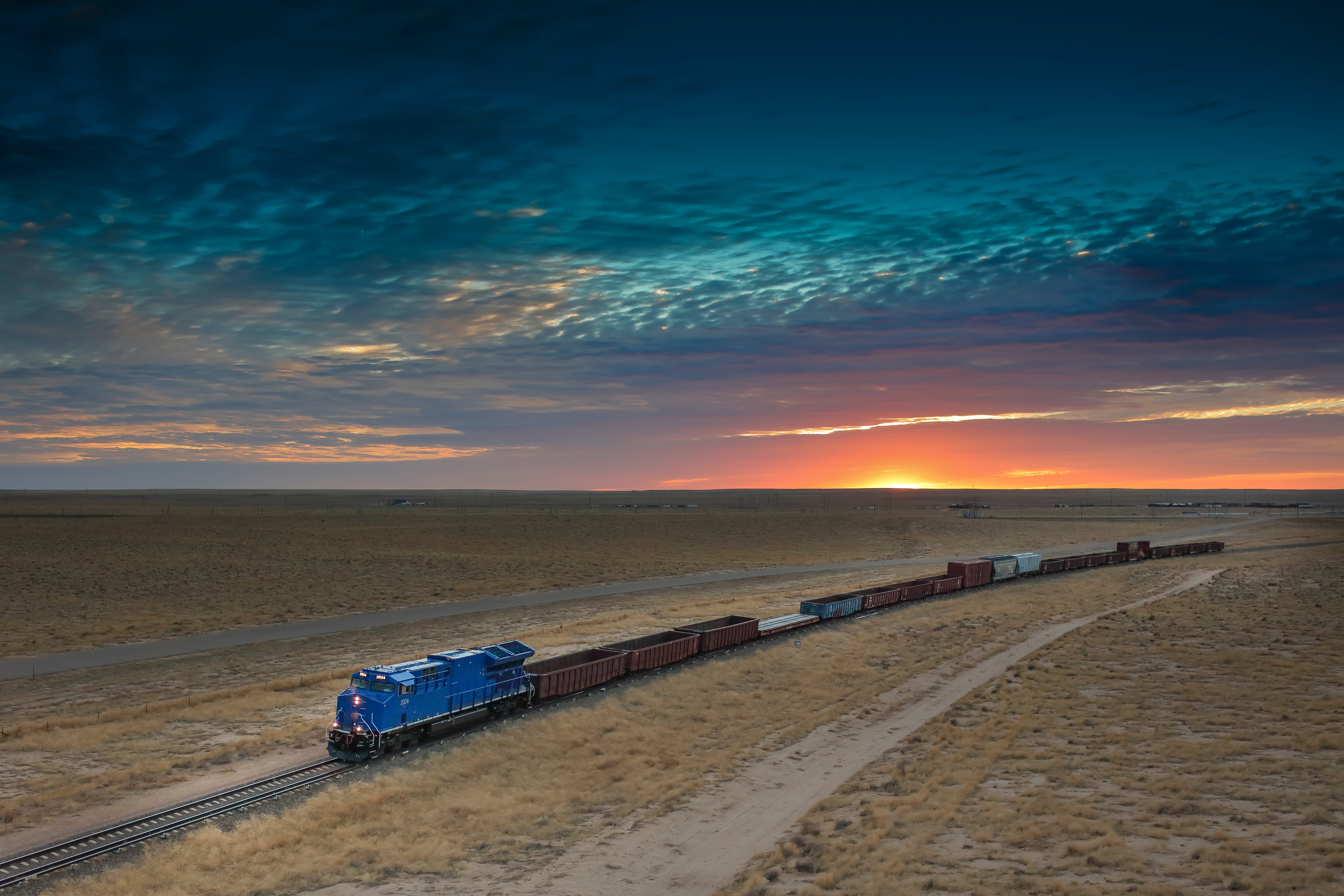 Train At Sunset