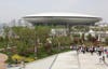 A giant performing arts stadium that sits like a hovering mothership on the banks of the Huangpu river. By now you are probably detecting a theme.