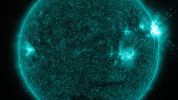 A forensic stabbing machine, a trio of solar flares, and other amazing images of the week