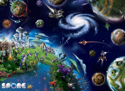 In the computer game <em>Spore</em>—developed by Will Wright, of <em>The Sims</em> fame—you can create your own characters in various stages of life.