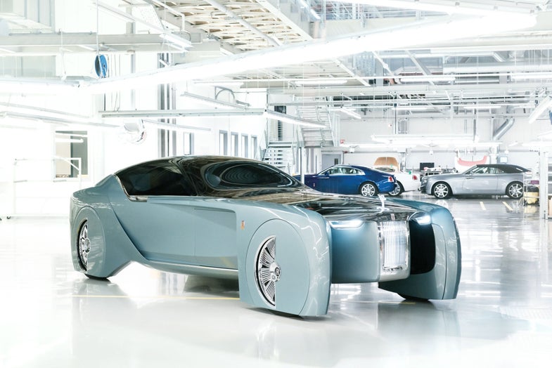 Rolls-Royce Vision Next 100 in the garage