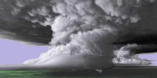 Come watch a supercomputer simulation of a devastating tornado