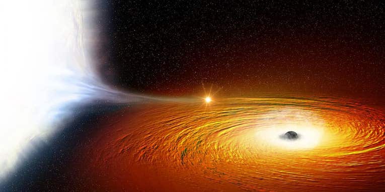 Watch a black hole devour simulated stars