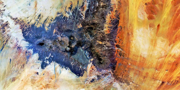 BigPic: From Above, These Saharan Mountains Look Like Abstract Art