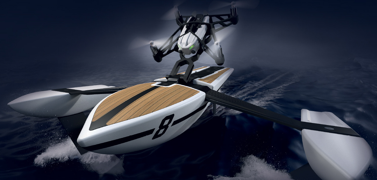 Watch This Drone Drive A Toy Boat