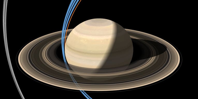 Here’s the video of NASA’s epic dive through Saturn’s gap