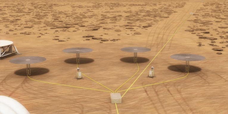 Nuclear reactors the size of wastebaskets could power our Martian settlements