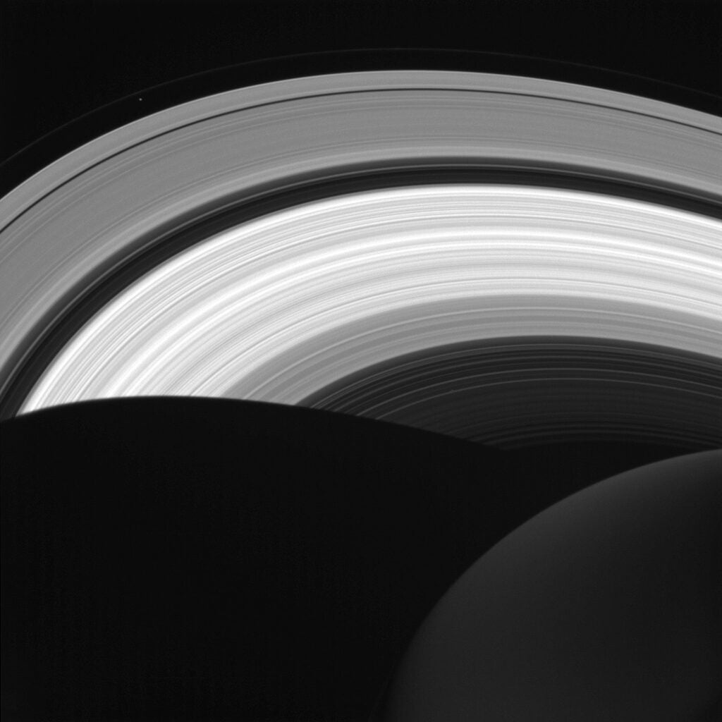 Saturn's Bright Rings