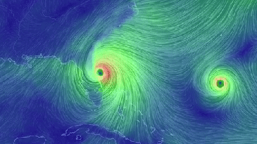 Watch Hurricane Matthew Spin In These Rainbow Visualizations