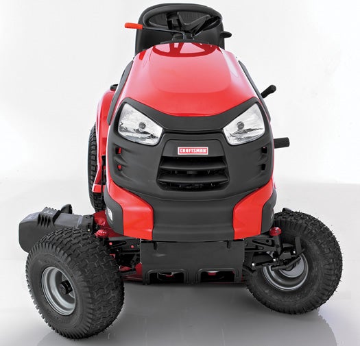 Mow around tree trunks and birdbaths in one continuous circle. The front wheels of Craftsman's lawn tractor swivel outward on turns so they won't impede the blades, giving the mower an eight-inch turning radius, the tightest in its class. Craftsman Turn Tight Tractor, From $1,400; <a href="http://www.craftsman.com/?i_cntr=1305305264143">Craftsman</a>
