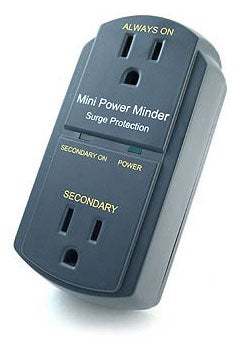 This outlet connects to your computer via USB, so when you shut down your PC, your printer, scanner, monitor and anything else plugged into it shuts down too. A secondary socket can be hooked up to a surge strip for maximum environmental feel-good. **Port Authority Mini Power Minder $18; <a href="http://cablestogo.com">cablestogo.com</a> **