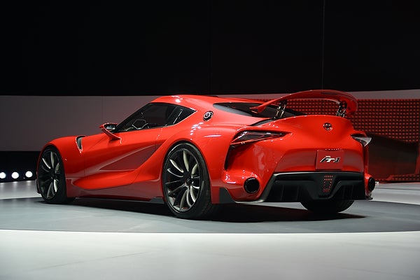 We love this sports car's front-engine, rear-wheel drive setup, long hood, and mean-looking front and rear. Here's hoping Toyota puts the FT-1 into production.
