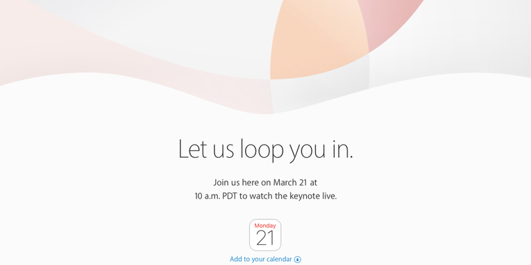 Where To Watch Apple’s March 2016 iPhone Event Online