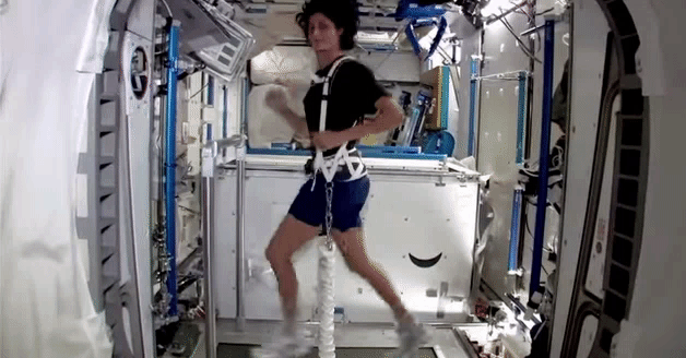 Astronaut running