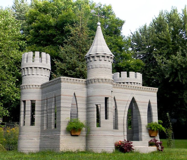 Man 3-D Prints A Concrete Castle In His Backyard