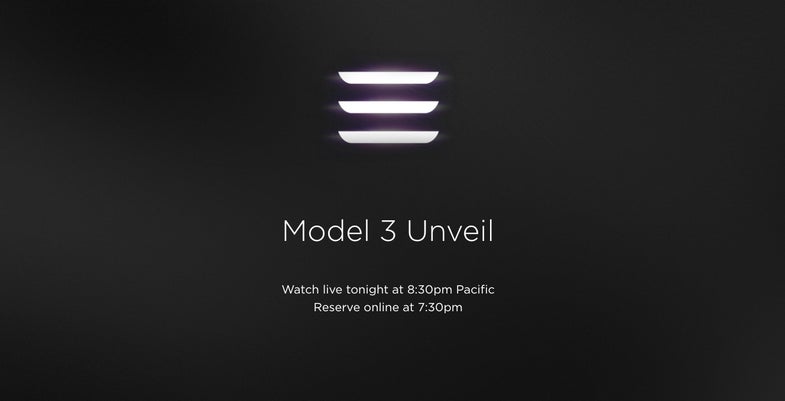 Elon Musk Says You Can Pre-Order A Tesla Model 3 Online Tonight (or Two)