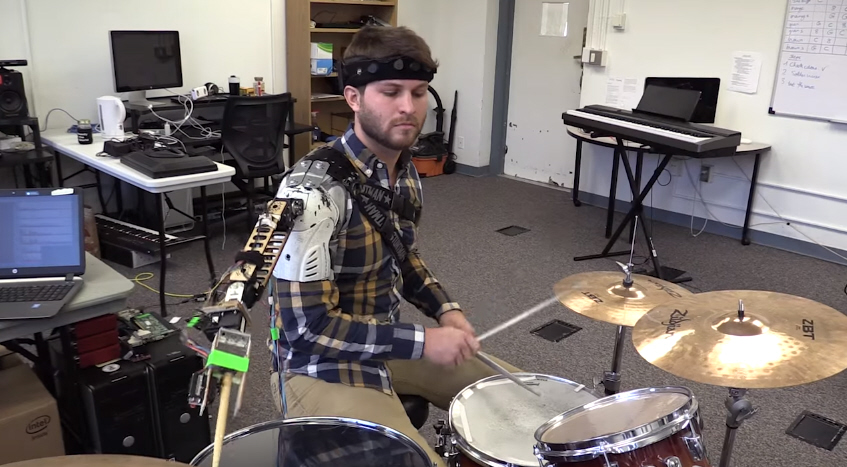 Robotic Third Arm Turns Drummers Into Beat Machines